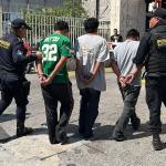 Cinco supuestos sicarios fueron capturados en zona 3. Foto La Hora: PNC