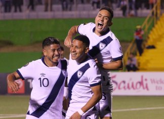 Guatemala venció a Guayana 2-0 con goles de Rubio Rubín y Erick Lemus. Foto La Hora: Fedefut.
