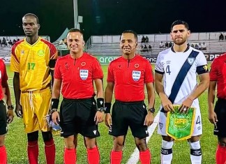 Guatemala perdió esta noche ante Guyana. Foto La Hora: Fedefut.