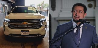 Autoridades informaron la incautación de la camioneta que en su momento utilizó el actual presidente del Congreso, Nery Ramos.