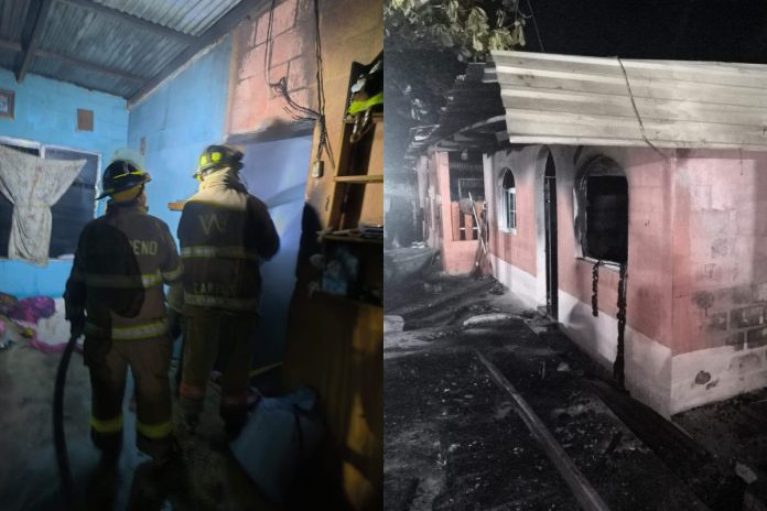 Bomberos Voluntarios informaron acerca de la atención a un incendio en la aldea Cayuga, mismo que dejo perdidas valoradas en Q 1 millón 200 mil.