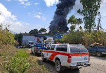 Incendio aldea Las Flores, Sumpango, Sacatepéquez.