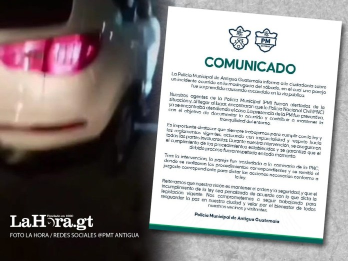 Imagen del comunicado divulgado por la Policía Municipal.