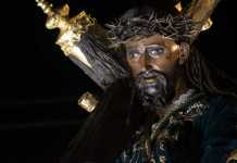 Procesión del Tercer Domingo de Cuaresma: Jesús Nazareno de la Buena Muerte Templo Santo Domingo La venerada imagen de Jesús Nazareno de la Buena Muerte "Dulce Nazareno Dominico", Basílica de Nuestra Señora del Rosario, parroquia Santo Domingo. Foto La Hora: Sergio Osegueda/LH