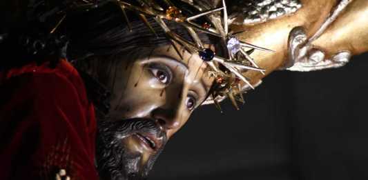 La consagrada imagen de Jesús Nazareno de la Justicia, de la Nuestra Señora de los Remedios, del Templo El Calvario, saldrá este domingo en su procesión del Segundo Domingo de Cuaresma,. Foto La Hora: Sergio Osegueda.