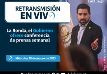 Retransmisión: La Ronda, el Gobierno ofrece conferencia de prensa semanal Foto La Hora