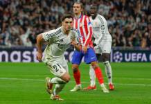 2-1 en el Bernabéu: Real Madrid vence al Atlético de Madrid en la ida de los octavos de final de la Champions Real Madrid venció al Atlético de Madrid en la ida de los octavos de final de la Champions League