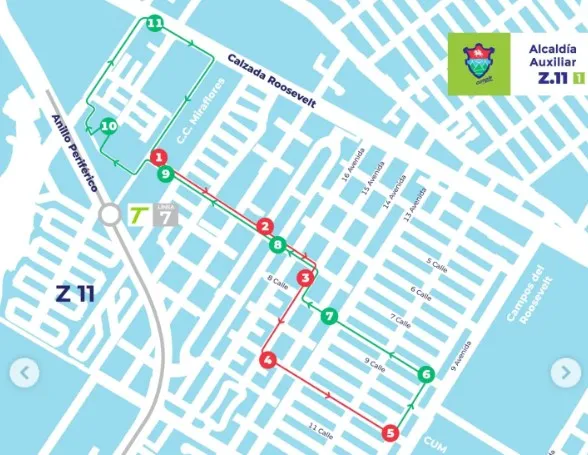 MuniGuate implementa ruta corta con nueva flota de minibuses eléctricos en zona 11