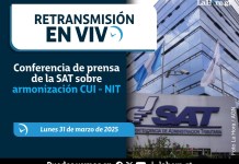 RETRANSMISIÓN: Conferencia de prensa de la SAT sobre armonización CUI – NIT Conferencia de Prensa, Superintendencia de Administración Tributaria. Foto La Hora: AGN.