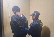 Tras un ataque armado, Policía Nacional Civil (PNC), realizan captura de un presunto sicario de la pandilla "Barrio 18".