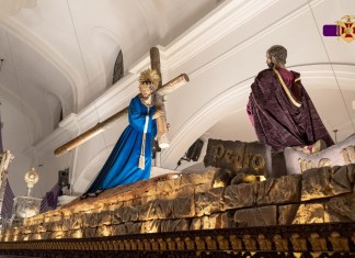 La consagrada imagen de Jesús Nazareno de los Milagros, del Santuario Arquidiocesano del Señor San José, saldrá en su procesión del primer Jueves de Cuaresma. Foto La Hora: Santuarios Arquidiocesano del Señor San José.