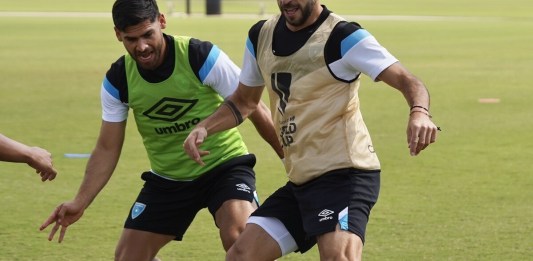 Guatemala se juega esta noche su pase a la Copa Oro cuando enfrente en el partido de vuelta de las preliminares a su similar de Guyana..Foto La Hora: Fedefut