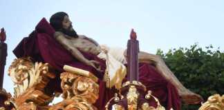 La consagrada imagen del Señor Sepultado "Cristo de la Penitencia", de la Parroquia Santísimo Nombre de Jesús, Templo de la Recolección, Foto La Hora: Sergio Osegueda.