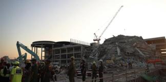 Según el Instituto Nacional de Medicina de Emergencia, 70 trabajadores de la construcción se encuentran desaparecidos tras un terremoto de magnitud 7,7 que azotó Myanmar y causó temblores que se sintieron en la vecina Tailandia. Foto La Hora: EFE.
