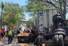 Tráfico complicado en ruta al Atlántico por colisión múltiple entre trailers