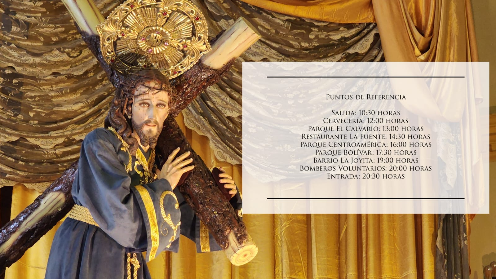 Procesión de la consagrada imagen de Jesús Nazareno