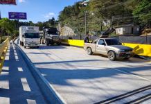 CIV habilita paso en el km 11. 5 de Carretera a El Salvador CIV habilitó paso en Carretera a El Salvador. Foto La Hora: Covial