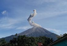 Volcán de Fuego: Habilitan Ruta Nacional 14 tras disminución de actividad volcánica Volcán de Fuego. Foto: Conred / La Hora