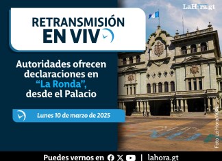 El Gobierno de Guatemala se dirige este lunes 10 de marzo a periodistas en conferencia de prensa en el Palacio Nacional,