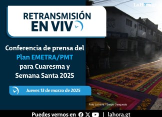 Autoridades de Emetra y PMT realizan este jueves 13 de marzo una conferencia de prensa del Plan para Cuaresma y Semana Santa 2025. Foto La Hora: Sergio Osegueda.