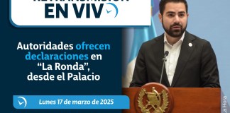 La Secretaría de Comunicación Social de la Presidencia dirige este lunes 17 de marzo la conferencia de prensa semanal, La Ronda. Foto La Hora.