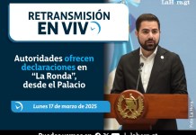 Retransmisión: Autoridades ofrecen declaraciones en “La Ronda”, desde el Palacio La Secretaría de Comunicación Social de la Presidencia dirige este lunes 17 de marzo la conferencia de prensa semanal, La Ronda. Foto La Hora.