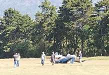 Accidente aéreo en Sololá. Foto La Hora: CVB