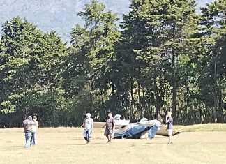 Dos personas resultan heridas tras accidente de avioneta en Sololá Accidente aéreo en Sololá. Foto La Hora: CVB
