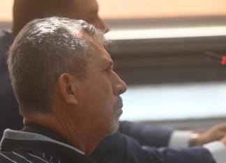 Con cambio de apariencia, Aler Samayoa supuesto líder de Los Huista, se presentó ante el Juzgado de Mayor Riesgo D. Foto La Hora: Fabricio Alonzo