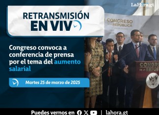 Conferencia de prensa sobre aumento salarial. Diseño La Hora