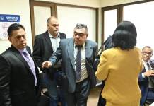 Audiencia contra jueces de Alta Verapaz continuará el 2 de abril. Foto La Hora: Fabricio Alonzo