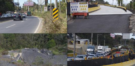 Los trabajos llevan más de dos años, mientras que la constructora encargada de la obra pide Q27 millones más de presupuesto. Foto La Hora: José Orozco.