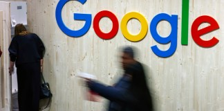 Fotografía de archivo del logo de Google. Foto La Hora: EFE