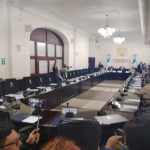 La junta directiva del Congreso espero varios minutos a jefes de bloque para aprobar las agendas para las plenarias de la presente semana. Foto: La Hora