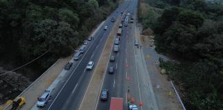 Tras nueve meses de espera, autoridades del CIV han habilitado el paso vehicular en el kilómetro 44 de la autopista Palín-Escuintla.