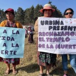 manifestación Cantel Santa Muerte