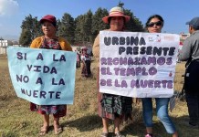 Templo a la Santa Muerte en Quetzaltenango: alcalde de Cantel afirma que construyen recinto sin autorización manifestación Cantel Santa Muerte
