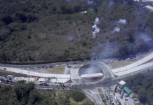 Inauguran paso a desnivel entre El Naranjo y Minervas en Mixco Acto de Inauguración del paso a desnivel El Naranjo. Foto la Hora: Captura de pantalla Muni Mixco