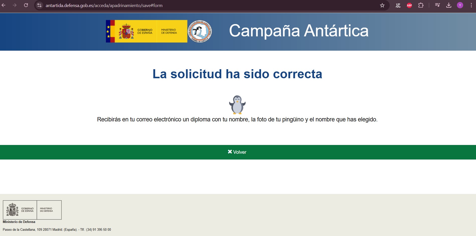 Paso a paso de cómo apadrinar un pingüino gratis y de forma virtual