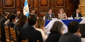 El presidente Bernardo Arévalo descartó un guerra de aranceles con Estados Unidos. Foto La Hora: Gobierno de Guatemala.