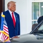 Donald Trump durante conferencia de prensa en la Casa Blanca. Foto La Hora: EFE
