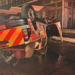 El accidente se registró en la 6a. avenida y 24 calle de la zona 4. Foto La Hora: CVB