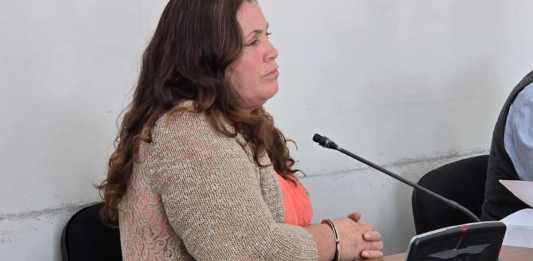 Ingrid Orellana Guala, acusada de dar muerte a una bebe de 7 meses. Foto La Hora: Sergio Osegueda