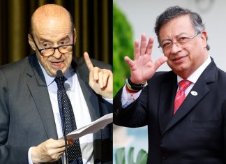 Álvaro Leyva y Gustavo Petro