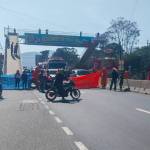 Tanto ingreso como salida de Chimaltenango ha sido bloqueado. Foto La Hora: PMT El Tejar