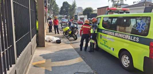 Ataque armado en zona 14 deja un hombre fallecido y una mujer de la tercera edad herida