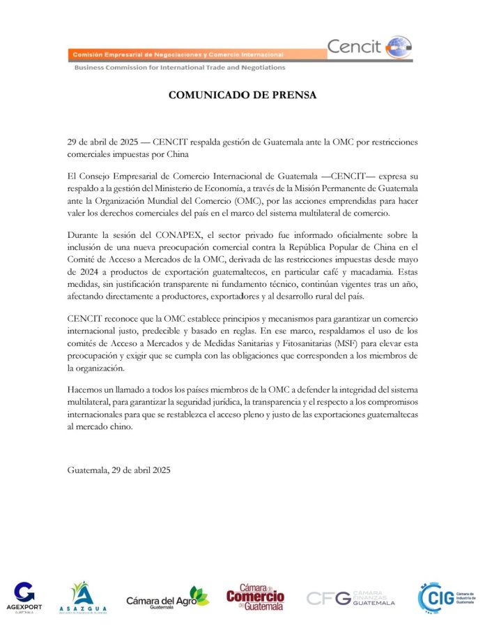 Cencit comunicado 30 abril