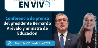 El presidente de la República de Guatemala, Bernardo Arévalo, ofrece este miércoles 30 de abril a las 07:00 horas una conferencia de prensa en el Palacio Nacional. Foto La Hora: Gobierno de Guatemala, AGN.