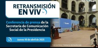 Conferencia de prensa de la Secretaría de Comunicación Social de la Presidencia