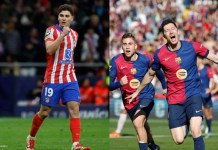 El Atlético de Madrid recibe este miércoles al Barcelona en el segundo emparejamiento de las semifinales de la Copa del Rey. Foto La Hora: AP.